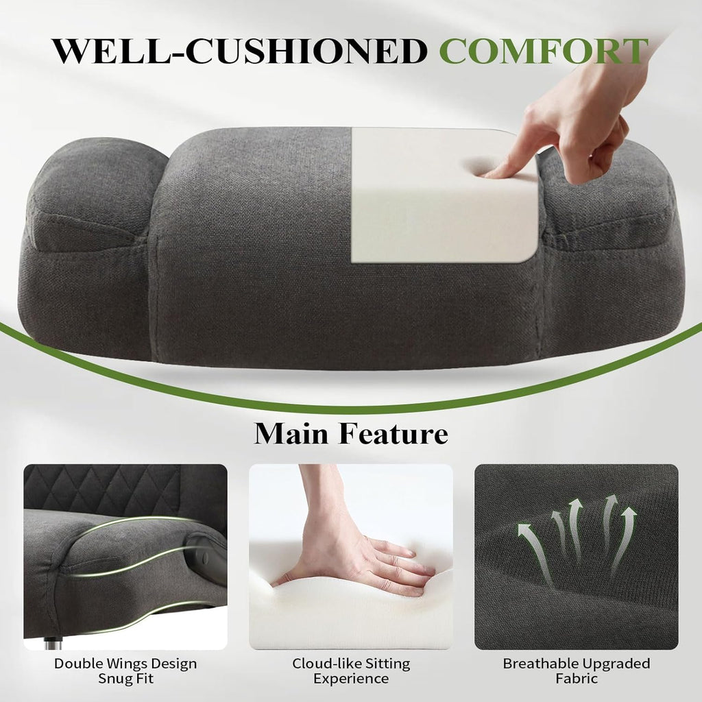 Drafting Chair Tall Office Chair for Standing Desk, Ergonomic Tall Desk Chair with Adjustable Foot Ring, Flip-Up Armrests, Lumbar Support, Comfortable Fabric Seat – Ideal for Home and Office Use