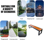 Outdoor Patio Park Benches, Outdoor Benches Weatherproof, Suitable for porches, patios, Gardens, lawns, Balconies, backyards 120cm/47.2in