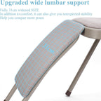 tonchean Yoga Auxiliary Chair with Lumbar Back Support Professional Thickened Foldable Balance Handstand Training Tool Abs & Core Strength Training for Seniors and Adults（Gray）