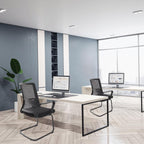 Office Guest Chairs Mid Back Reception Chairs Set of 4 Computer Side Chair with Lumbar Support for Home Waiting Area Conference Room Bedroom Carpet