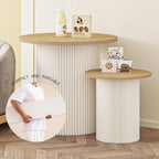 Round Folding Table,Small Portable Table,Side Table,End Table,Dining Table,Circle Table,Ideal for Small Space,Dining Room,Kitchen,Shopping Mall,Exhibitions,Modern and Minimalist Design