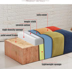 Modern Linen Upholstered Entryway Bench for Living Room Bedroom 24x16x16inch