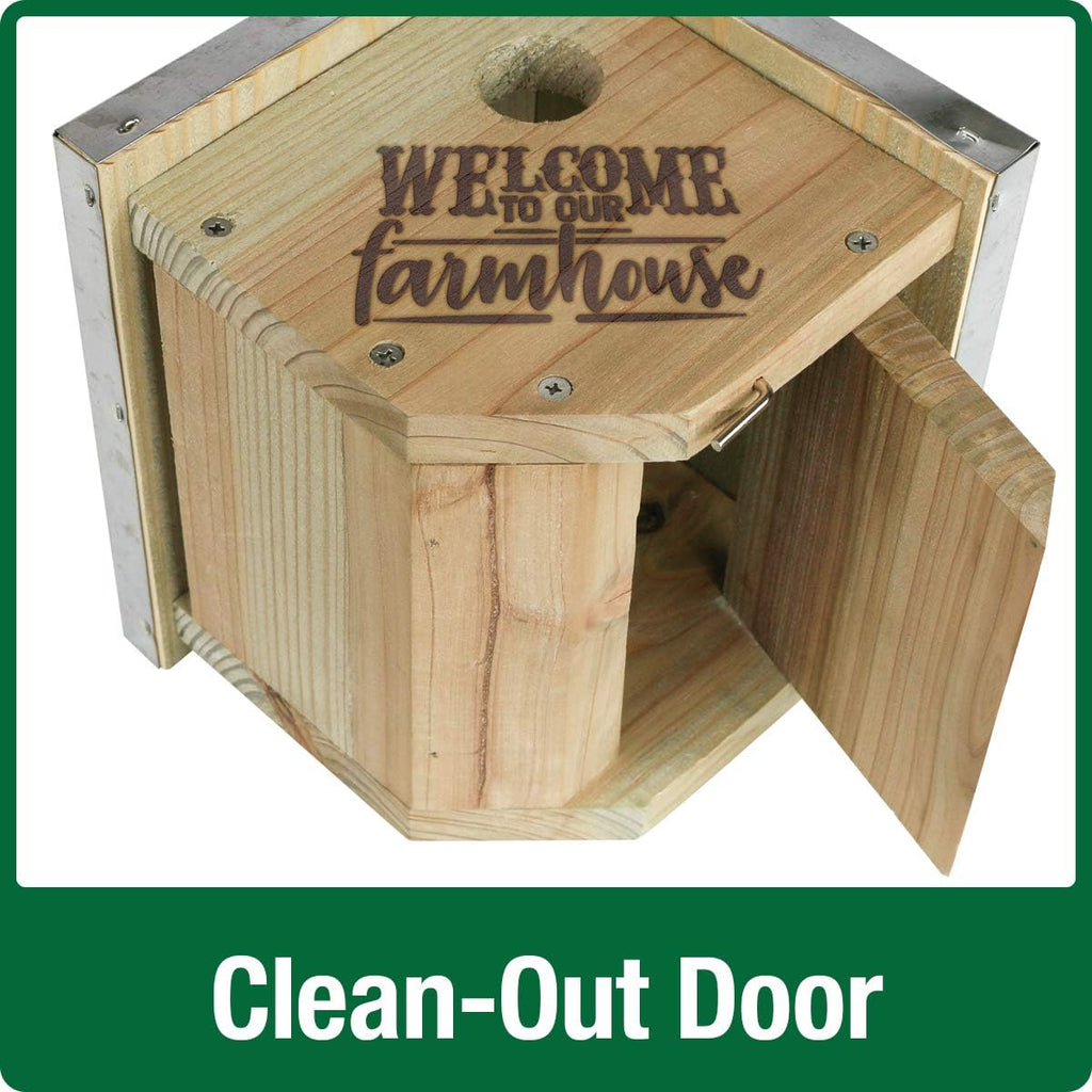 Wild Wings WWGH1-DECO Galvanized Weathered Cedar Wren House