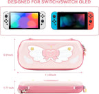 GeekShare Switch Carrying Case for Switch/OLED,Portable Switch Case, Slim Hardshell Travel Carrying Case fit Switch Console & Game Accessories - Star Wings Series