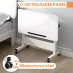 Rolling Desk Adjustable Height,Portable Laptop Desks,Small Standing Desk with Wheels for Home Office
