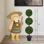 DIY 3ft Realistic Artificial Boxwood Triple Ball Topiary Tree with Pot, 2026 Series UV Resistant Faux Topiary Plant for Indoor Outdoor Front Porch, Patio, Balcony, Office, Yard and Farmhouse Decor