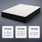 Moccona 12 Inch Full Size Mattresses, Memory Foam Hybrid Mattress in a Box with Independent Spring, Soft and Comfortable, Pressure Relief, CertiPUR-US Certified, Medium