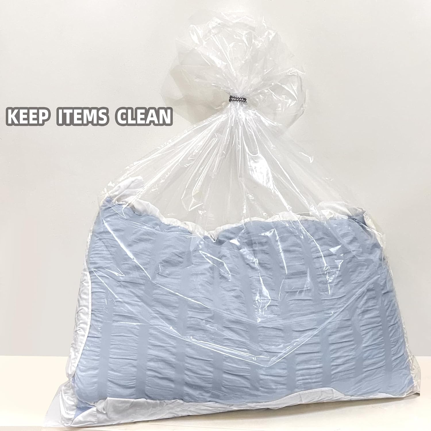 32x42 Inches Large Clear Plastic Storage Bags,Big Giant Jumbo Huge Plastic Storage Bags for Blanket, Duvets, Pillows, Comforters and More 5 Pieces