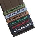 12 Pack Magsaddle .308 Winchester Magazine Marking Bands .308 Caliber Identification Holster Accessories