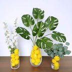 Winlyn 30 Pack Faux Yellow Lemons Artificial Fruits Fake Lemons Lifelike Simulation for Lemonade Party Kitchen Table Summer Decorations Vase Fillers Fruit Bowl Lemon Wreath Garland Photography Props