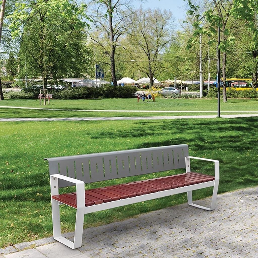 Patio Benches for Outdoors Leisure Outdoor Bench Chair Stainless Steel Park Square Garden Benches for Outdoors