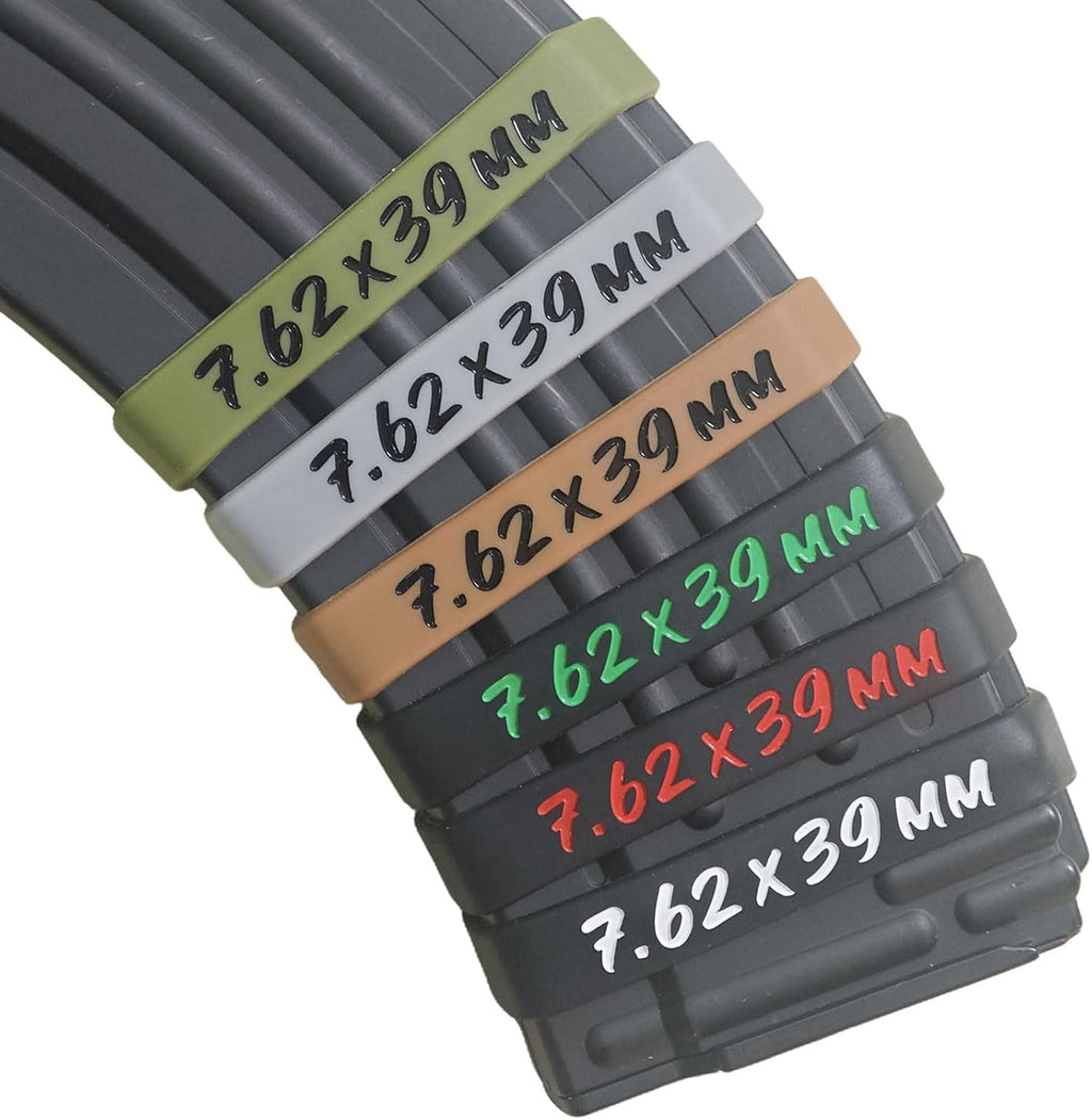 12 Pack Magsaddle 7.62x39mm Magazine Marking Bands 7.62x39 Caliber Identification Holster Accessories
