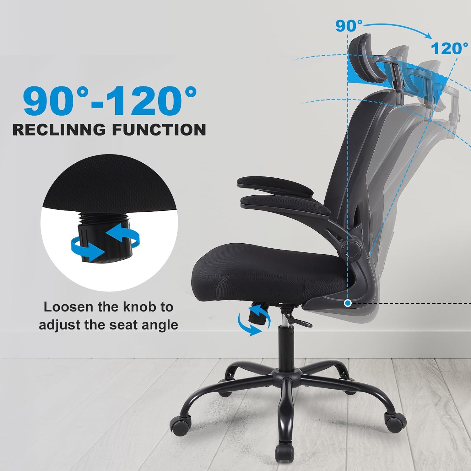 Ergonomic Office Desk Chair 2Pack- Mesh Home Office Desk Chairs with Lumbar Support & 3D Adjustable Armrests,Executive Rolling Chair(2Pack Office Chair)
