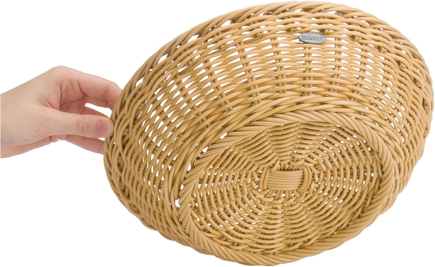 Westmark Saleen Multi-Purpose Basket, Suitable for Hotel and Catering, Round, Diameter Approx. 23 cm, Height: Approx. 9 cm, Synthetic Fibre, Edition, Light Beige, 02051930101