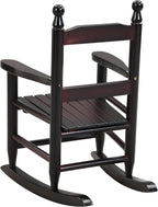 Gecheer Kids' Rocking Chair for Indoor or Outdoor Use – Solid Hardwood Construction, Sturdy Slatted Back, Easy Assembly, Weight Capacity 110 lbs