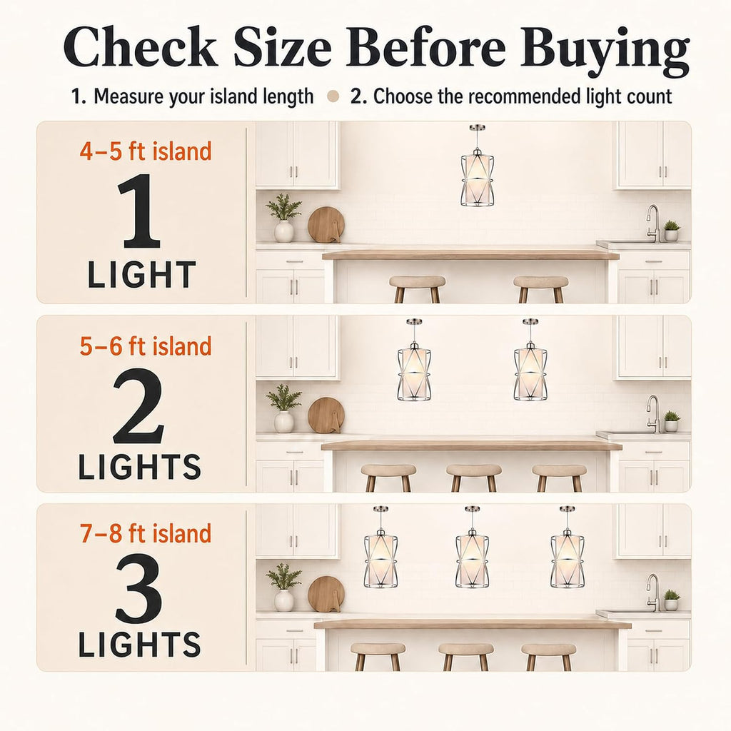 Pendant Lights Kitchen Island with Frosted Glass, Brushed Nickel Hanging Kitchen Lights, Cylindrical Modern Pendant Light, Kitchen Pendant Lighting Over Island, Foyer, Dining Room, Entryway