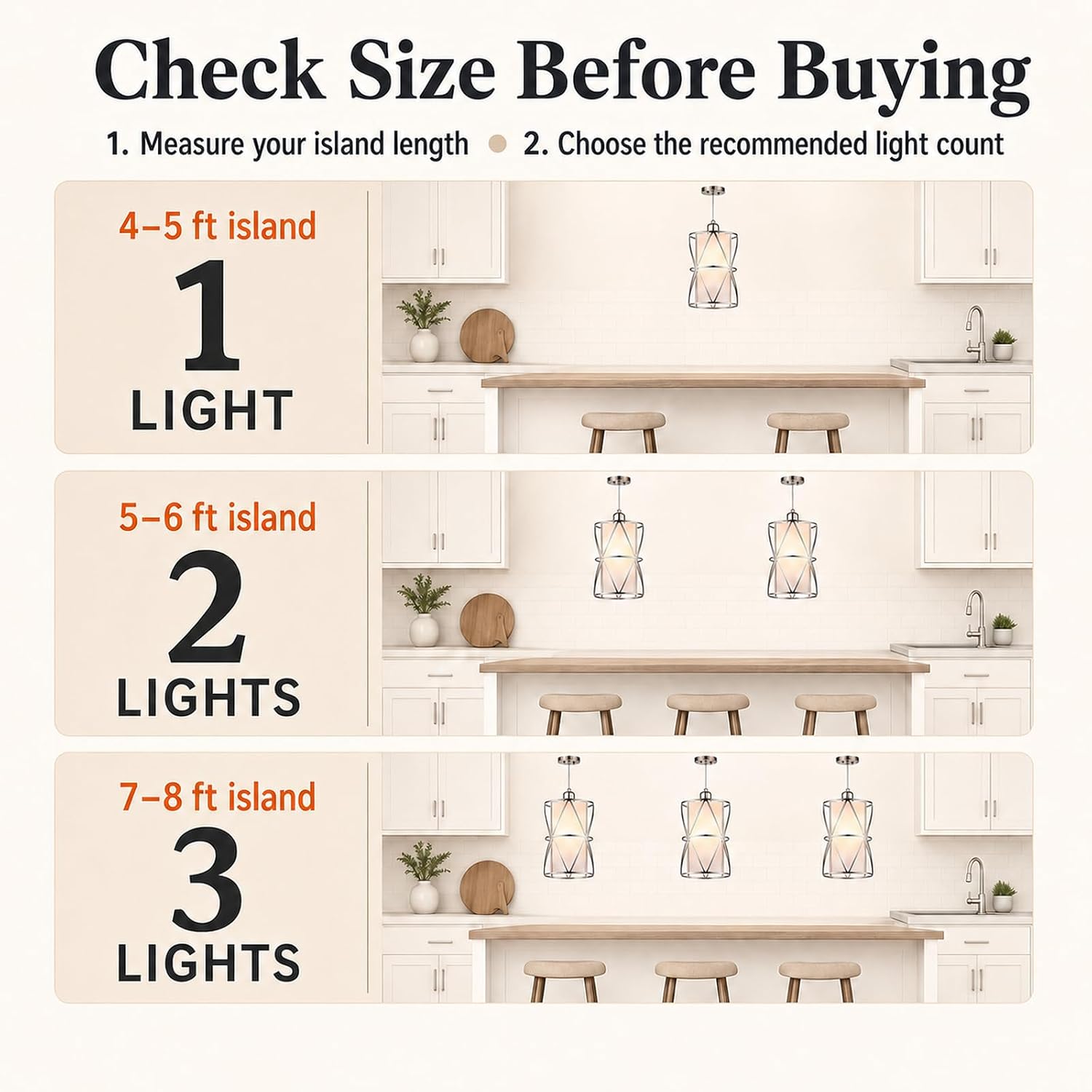Pendant Lights Kitchen Island with Frosted Glass, Brushed Nickel Hanging Kitchen Lights, Cylindrical Modern Pendant Light, Kitchen Pendant Lighting Over Island, Foyer, Dining Room, Entryway