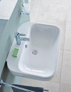 Duravit 2316650000 Happy D.2 25-5/8" Rectangular Ceramic Wall Mounted Bathroom Sink
