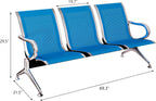 Kinfant Set of 3 Office Chair - 3-Seat Reception Guest Chairs Waiting Room Bench for Airport Hospital Bank Salon Barber Hall Room Conference