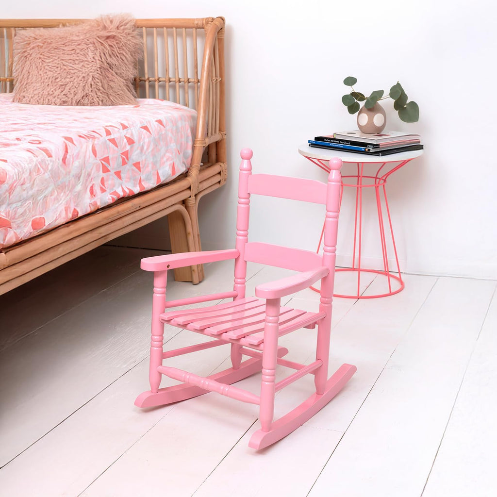 Woodlawn&Home, 881352, Classic Child's Porch Rocker, Pink