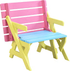 Multi Functional ARM Chair,Table+ 2 Benches (All in one)