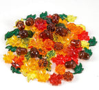 84 Pcs Acrylic Leaves Mini Pumpkin Maple Leaves Acorns Crystals, 5 Colors | Thanksgiving Home Table Scatters, Autumn Table Decoration, Vase Filler, Gems Included