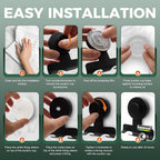 Shower Razor Holder 2 Pack,Heavy-Duty 7KG Suction Cup Razor Holder for Shower,Razor Hooks for Shower,Powerful Vacuum Suction Hooks for Razor,Towel,Loofah,Damage-Free Metal Shower Hooks(Matte Black)