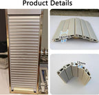 Cabinet Roll Up Sliding Doors Tambour Door Kit Wide Tambour Door for Rv Motorhome Office Hotel Closet(80x90 cm)
