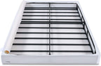 Amazon Basics Smart Box Spring Bed Base, 5-Inch Low Profile Height Mattress Foundation, Sturdy Durable Steel Support, Tool-Free Easy Assembly, Queen, 79" x 59.5" x 5", White