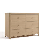 Storkcraft Casablanca 6 Drawer Dresser, Driftwood | GREENGUARD Gold Certified, Wood Dresser for Bedroom, Kids & Nursery Storage Chest, Safety Interlocking Drawers, Kids Bedroom