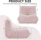 Bean Bag Chair for Adults, Giant Bean Bag Sofa Oversized Beanbag Chairs, Fireside Bean Bag Couch with High Density Sponge Filled Large Bean Bags Chair for Apartment Living Room Bedroom, Dusty Pink