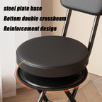 Folding Chairs - Executive Barstools Metal Frame Side Chair,150KG Weight Capacity,Widen The Large seat Surface Lobby Stacking Reception Chair(Yellow)