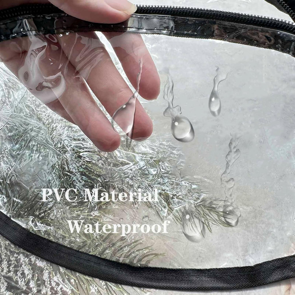 2 Pack 30X8 Inch Wreath Storage Bag, Christmas Wreath Clear Storage Container with Dual Zippered and Reinforced Handle for Xmas Holiday Seasonal Wreath Garland
