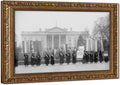 Women's Suffrage Voting Rights Protest At The White House Poster Posters Prints Canvas Deco Paintings Vintage Wall Art For Offices Living Rooms And Bedrooms Hanging Frame 12" L X 18" W