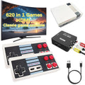 Classic Mini Retro Game Console Built in 619 Video Games,Av and HDMI Output Plug and Play Game System with Dual Wireless Controllers