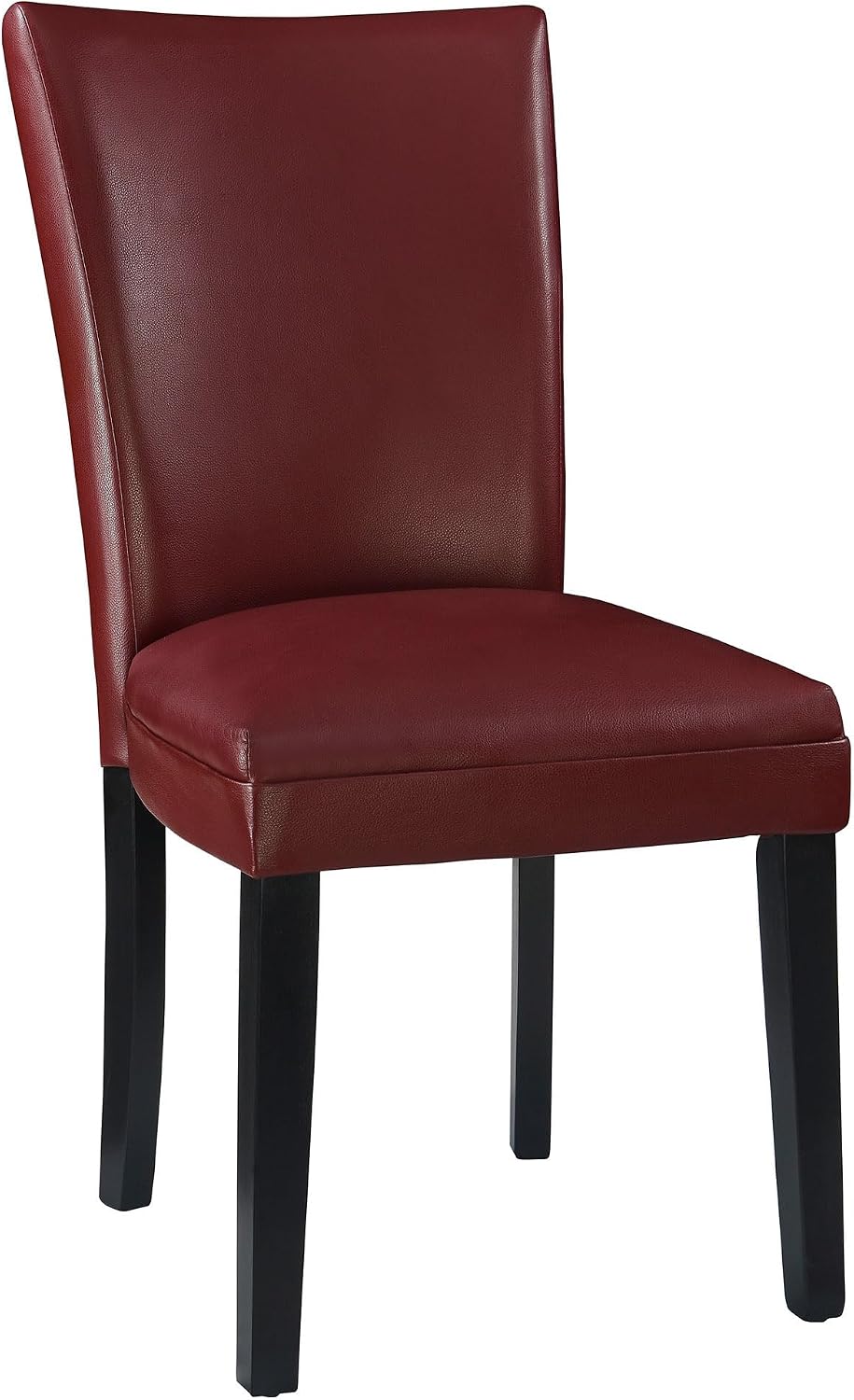 Solid Wood Dining Chairs Set of 4 with UP High Back, Modern Classic Kitchen Chairs with Upholstered Seat, Holds 300 Lbs,Easy Assembly for Dining Room, Home Office Red CY1331RD