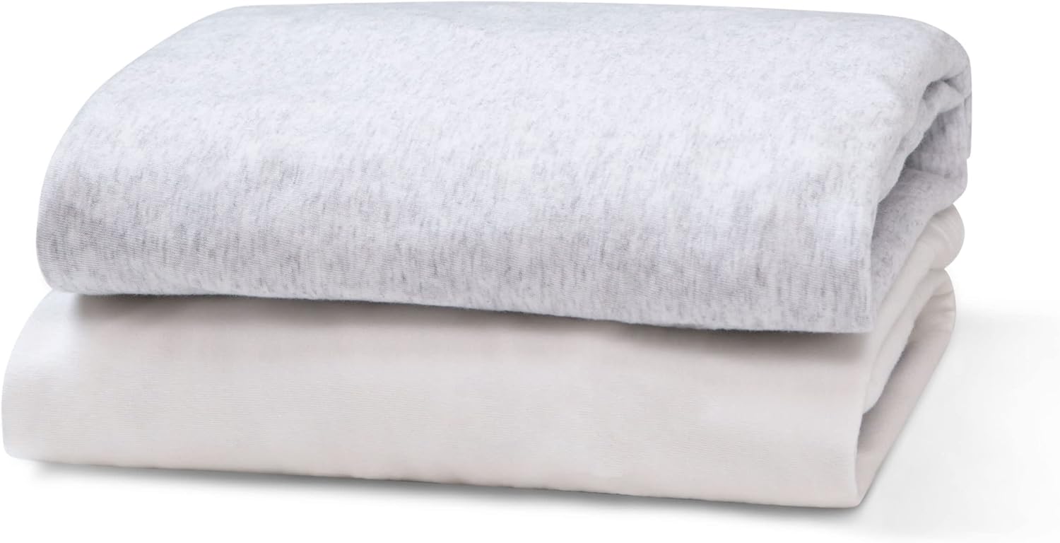 Delta Children Essex Crib 6-Piece Baby Nursery Furniture Set–Includes: Convertible Crib, 6 Drawer Dresser, Changing Top, Crib Mattress, Sheets, & Changing Pad, Bianca White w/Natural