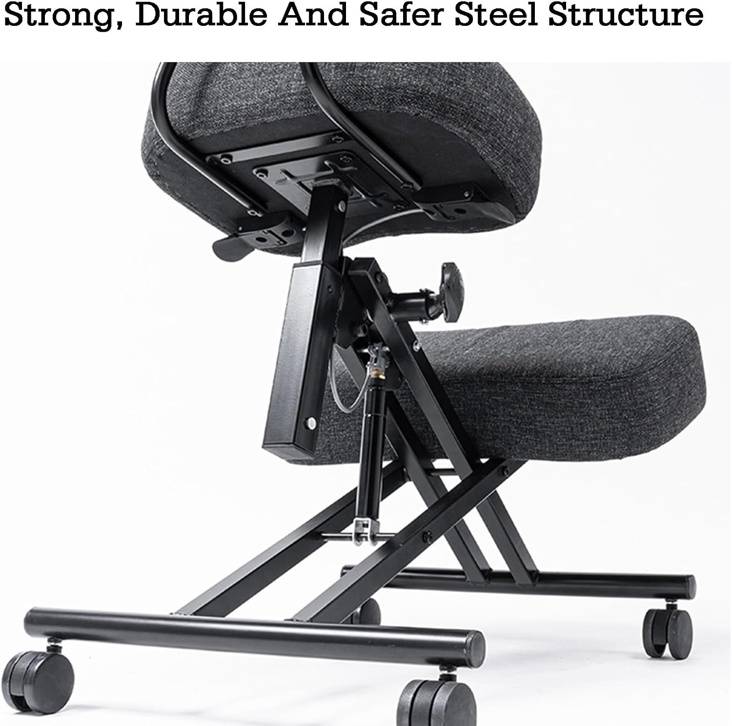 Height Adjustable Kneeling Stool Chair for Back & Neck Pain Relief, Ergonomic Design for Comfort, Ideal Office & Home Use, Perfect for PC Work and Posture Support
