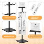 Wet Umbrella Bag Stand with 400 Bags, Dual Size Disposable Bags | Metal Holders for Magnetic Signs, Commercial Wet Bag Wrapper Holder Indoor Entryway