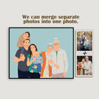 NudoHome Personalized Custom Realistic Portrait – Hand-Drawn from Your Photo | Gift for Mother’s Day, Father’s Day, Christmas, Birthdays, and Anniversaries, gift