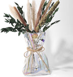 Colorful Irregular Shaped Modern Minimalist Glass Vase - Fashionable Multi-Use Home Decor for Flowers, Centerpiece, Kitchen, Office, Wedding & Holiday