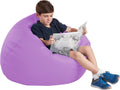 FDP SoftScape Classic 35" Standard Bean Bag Chair, Furniture for Kids, Teens, Perfect for Reading, Playing Video Games, Relaxing Alternative Seating for Classroom, Library, Home - Lavender, 10478-LV