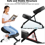 Kneeling Chair Ergonomic for Office, Height Adjustable Stool with Thick Foam Cushions for Home and Office to Improve Posture