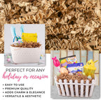 MagicWater Crinkle Cut Paper for Gift Baskets - 10LB Kraft - Perfect for Shredded Paper Filler, Basket Filler, Gift Boxes, Bridesmaid Gifts, Christmas Stuffers & More – Ideal for All Occasions