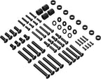 WALI Universal TV Mounting Hardware Kit Set Includes M4 M5 M6 M8 TV Screws and Spacer Fit Most TVs up to 80 inch (UVSP), Black