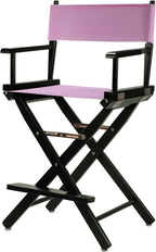 Casual Home 220-02/021-22 Director Chair 24" - Counter Height BlackFrame/Pink Canvas