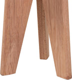 Bali & pari Sayen Acacia Wood Multipurpose Accent Stool - Sculptural End Table with Flared Tripod Base for Living Room, Bedroom or Dining Room