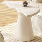 Irregular End Table for Sofa Cloud Side Table for Living Room Modern Nightstand for Bedroom Wavy Bed Side Table Mini Coffee Table, White