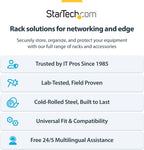 StarTech.com 4U Wall Mount Network Rack - 14 Inch Deep (Low Profile) - 19" Patch Panel Bracket for Shallow Server and IT Equipment, Network Switches - 44lbs/20kg Weight Capacity, Black (WALLMOUNT4)