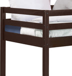 Espresso Twin Loft Bed with Ladder